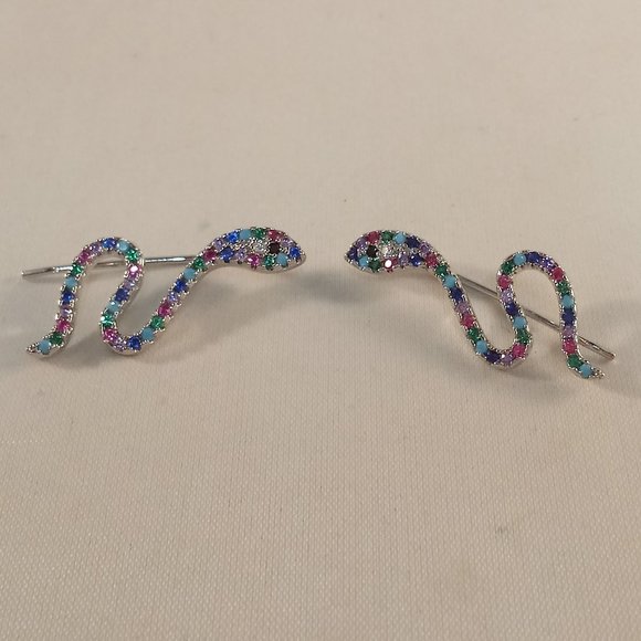 White snake earrings Clearance